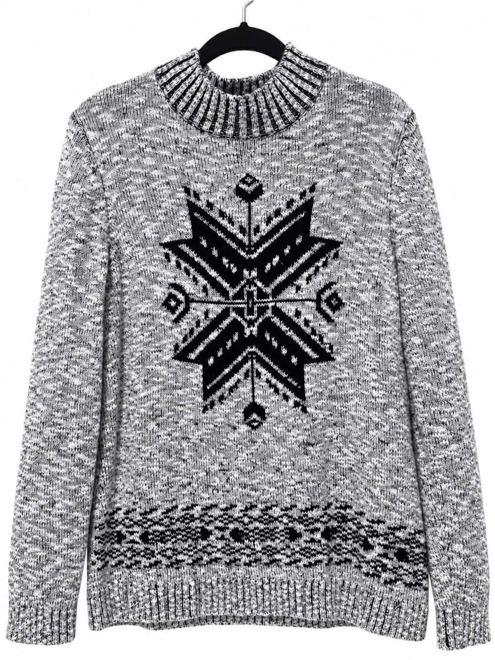 Christopher & Banks Cotton Snowflake Sweater XL